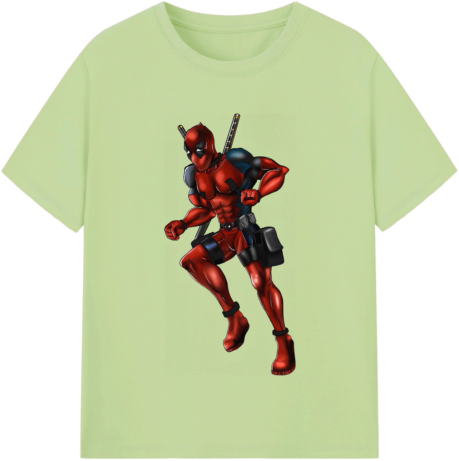 （画像用） Deadpool デッドプール 綿100％半袖Tシャツ（フロントプリント）